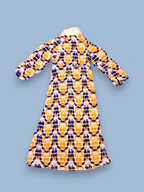 1970's Vintage Barbie Shillman Clone Knit Maxi Dress